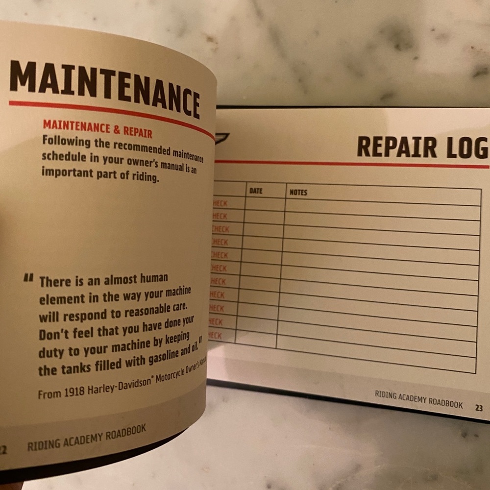 Harley-Davidson Informational Notebook - Picture 8 of 12